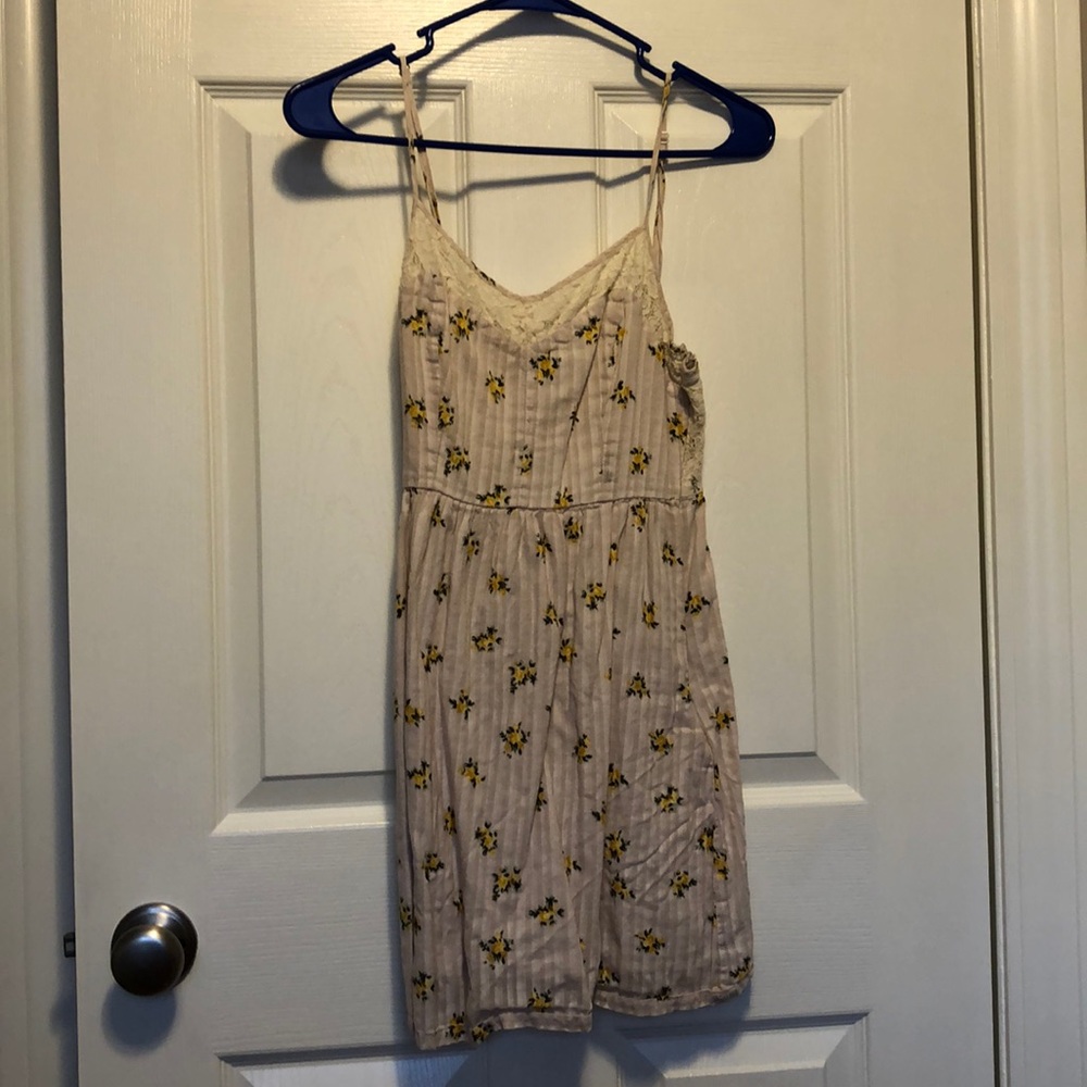 Short peach dress